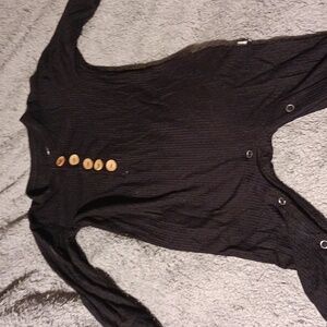 Classic Black Ribbed Romper